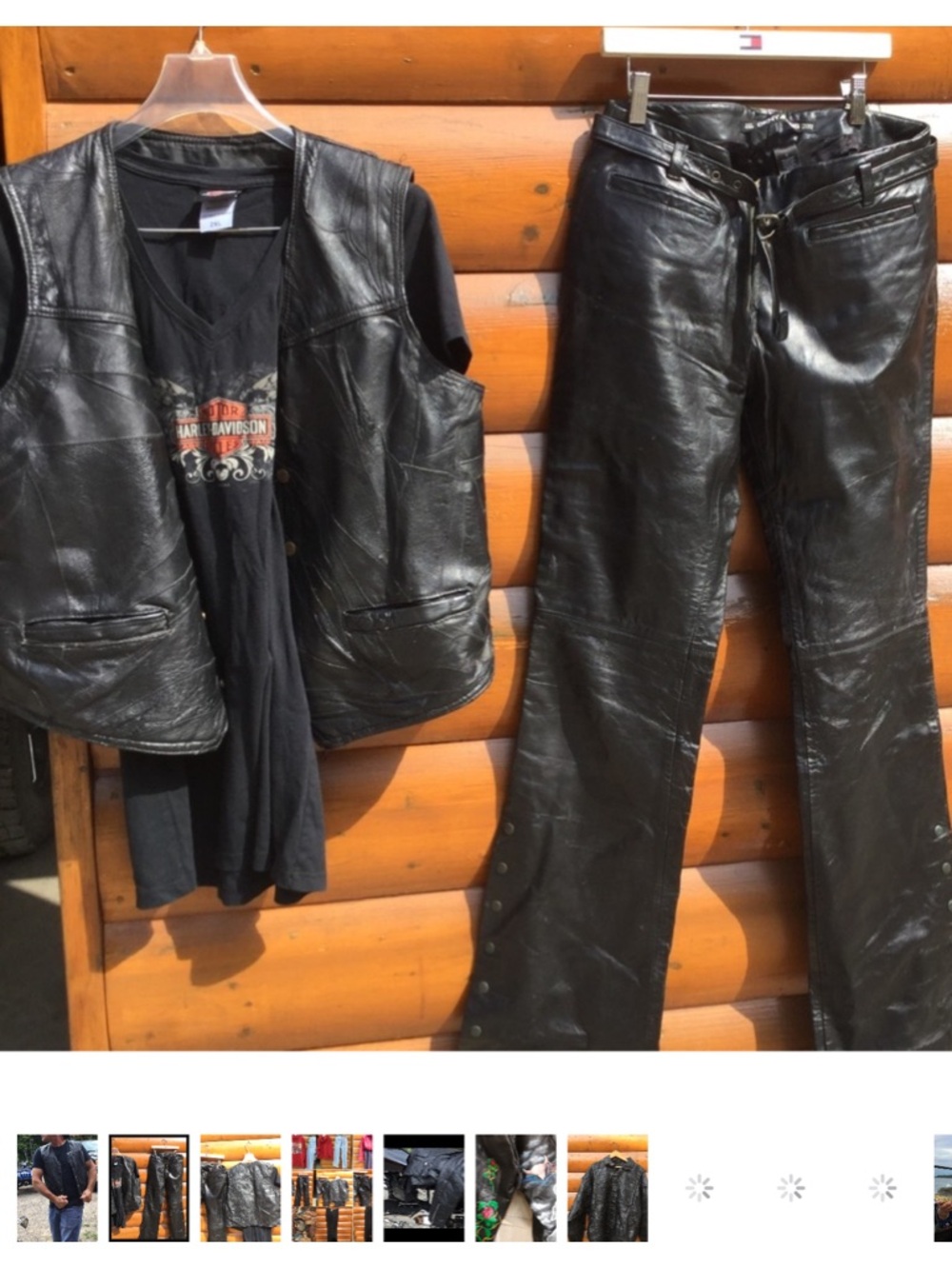 🏍️  LEATHER BOMBER Motorcycle Jacket BLACK Gypsy UniSex - Picture 5 of 16